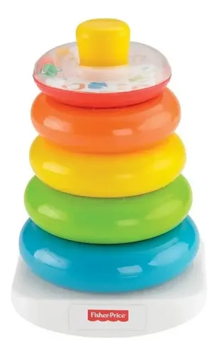 Brinquedo do empilhável do aros para bebês Fisher-Price Argolas Anéis de Encaixar cor colorido com 6 peças