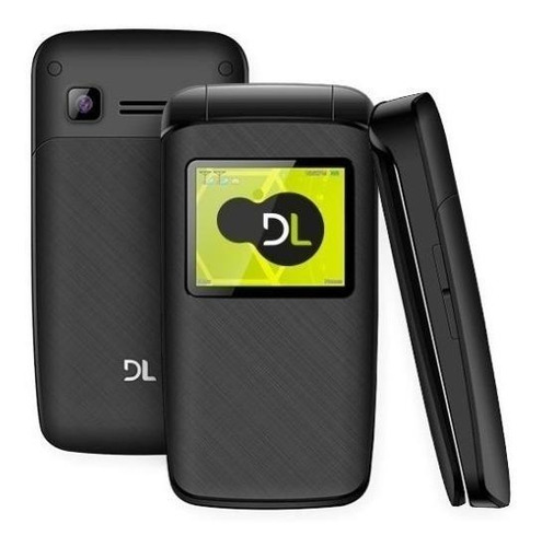 Celular Básico Dl Yc-330 Dual Sim 32 Mb Preto 32 Mb Ram