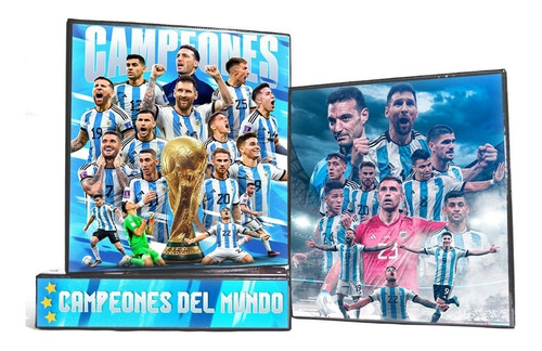 Carpeta Escolar N°3 - Campeones Del Mundo Messi Argentina