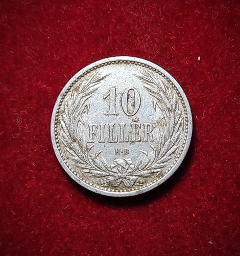 Moneda 10 Filler 1909 Hungria Niquel 