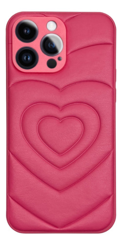 Funda Para iPhone 15 Común Diseño Eco Cuero Puffer Amour