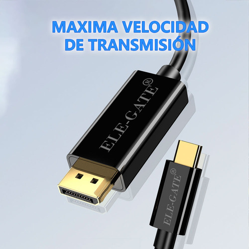 Cable Usb Tipo-c A Displayport 4k De 1.8m Premium Conversor