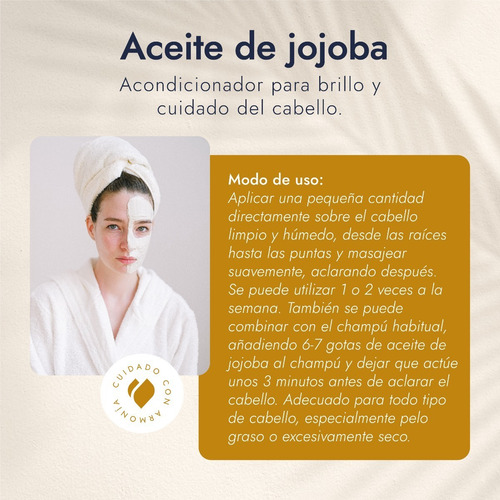Imagen 6 de 9 de Aceite De Jojoba Puro (prensado En Frio) 500 Ml