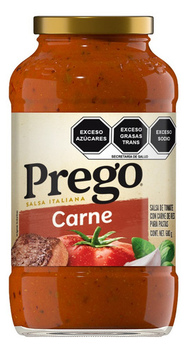 Prego Salsa Para Pasta Carne 680 Gr
