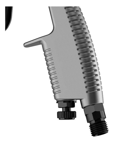 Pistola Pintura Bico 1.4mm Automotiva + Caneca Preta Extra Cor Cinza