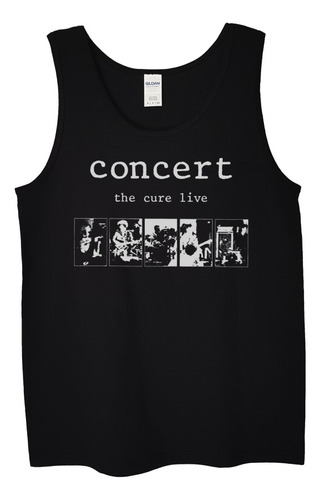 Polera Musculosa The Cure Live Concert Stenc Pop Abominatron