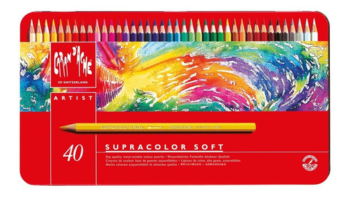 Lápis de coloração em aquarela Caran d'Ache Supracolor 40