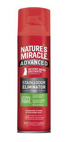 Removedor Manchas Olores Gato Natures Miracle Aerosol 17oz