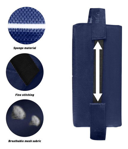 Reposacabezas Acolchado Almohada Para Sillas Largas Negro