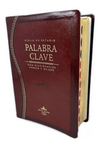 Biblia De Estudio Palabra Clave Marron Con Indice