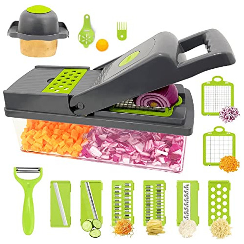 Cortador De Verduras Y Slicer, Cortador De Alimentos Mu...