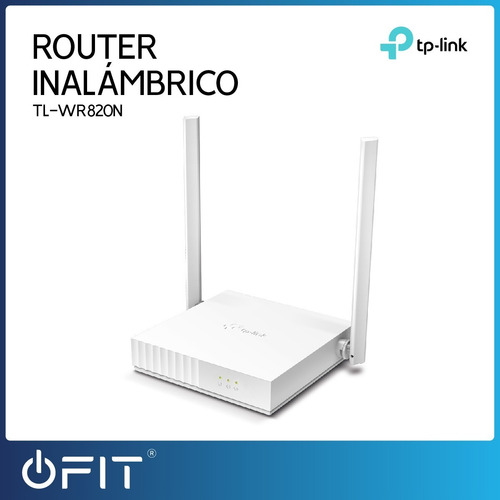 Imagen 2 de 10 de Router Inalambrico Wifi Tp Link Tl-wr820n 300 Mbps 2 Antenas