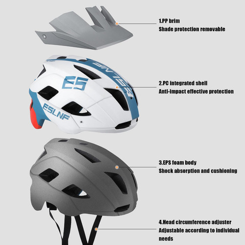 Casco De Seguridad Transpirable Para Bicicleta De Montaña.