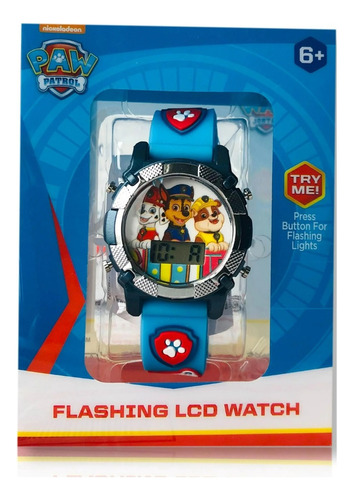 Reloj Niños Paw Patrol Con Luces 