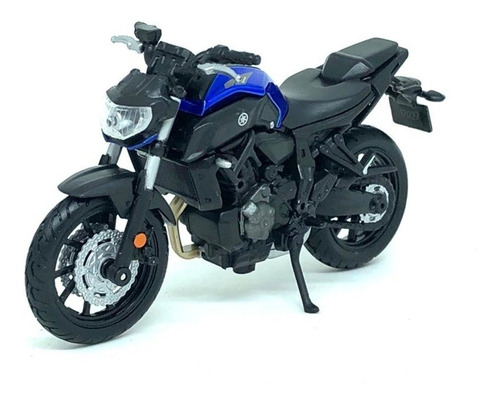 Miniatura Moto Yamaha Mt 07 Mt-07 (2018) - 1:18 - Maisto Cor Azul