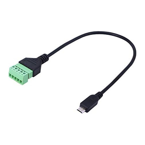 Adaptador Usb Micro Macho Terminal De Tornillo 5 Pines,...