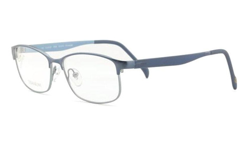 Óculos Armação Stepper Si50180 F055 Masculino Titanium Azul