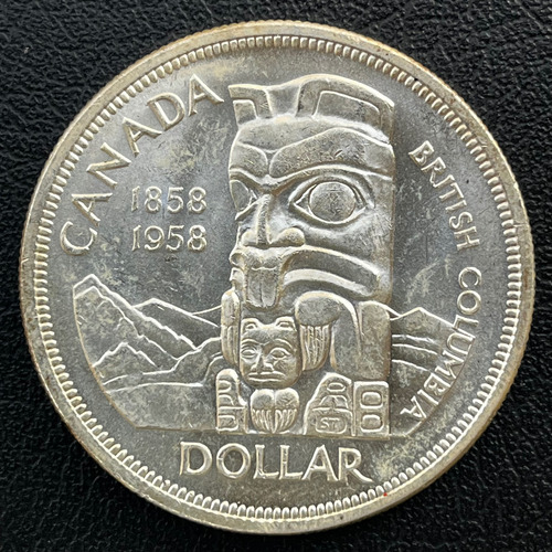 Moeda 1 Dólar 1958 Prata - Canadá (Usado)