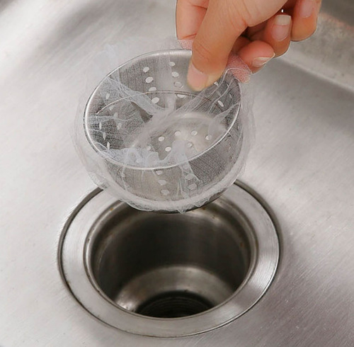 Filtro Desechable De Malla Para Fregadero De Cocina, 100 Uni