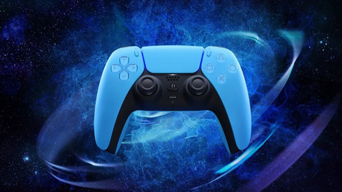 Controle joystick sem fio Sony PlayStation DualSense CFI-ZCT1W starlight blue
