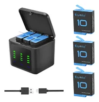 Comprar Baterías Recargables Eeyrnduy Para Gopro Hero 9\u002F10\u002F11\u002F12
