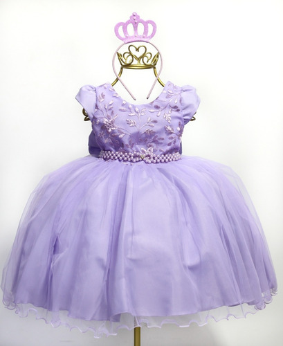 Vestido De Festa Infantil Princesa Sofia 1 Ao 3 Promoção