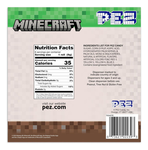Minecraft Pez Set De Regalo (cuatro Dispensadores Minecraft