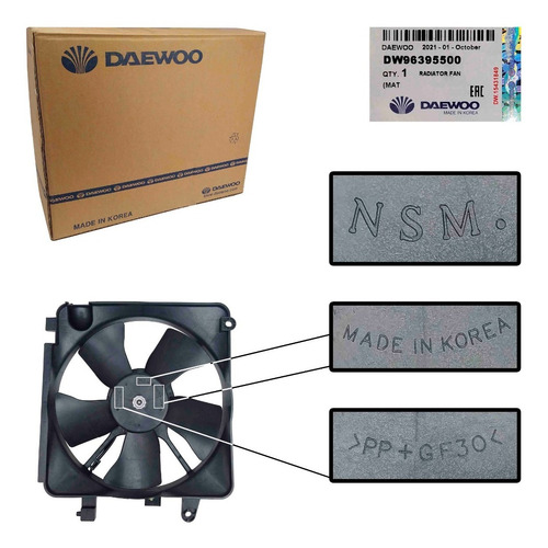 Imagen 9 de 10 de Electroventilador Chevrolet Spark 2008 2009 2010 Original