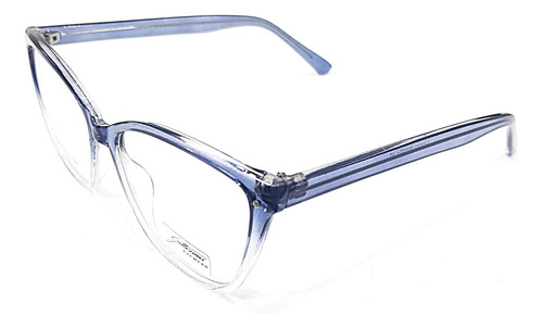 Armazones Gafas Gattizoni Tr90 Cuadrado Mujer Azul Acero Degrade