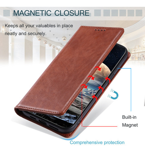 Funda Tipo Cartera For Teléfono Oppo A57 A56 A55 A54 A53