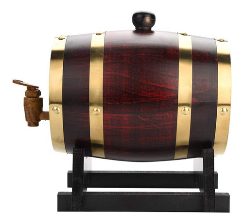 Dispensador De Barril De Whisky Oak Wine Barrel De 1,5 L Par