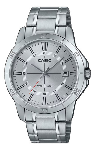 Reloj Casio Hombre Mtp-v004d-7c Analogico Fecha Acero Inox