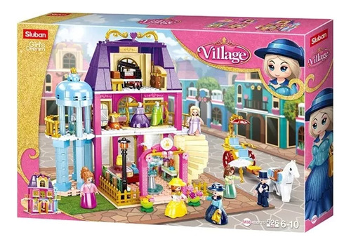 Mansion De Muñecas Village Bloque Compatible Con Lego