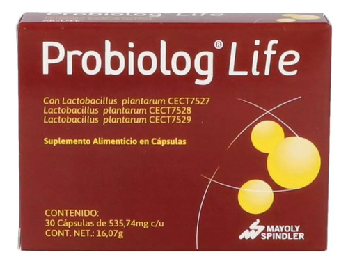 Probiolog Life Suplemento Alimenticio 30 Cápsulas 535.7mg