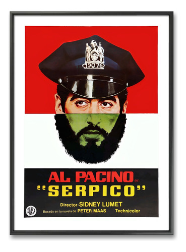 Cuadro Decorativo Afiche Película Serpico Al Pacino 