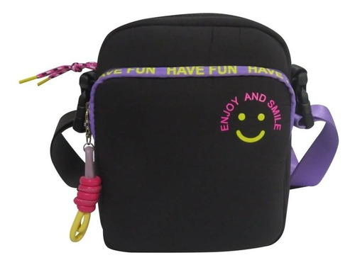 Bolso Bandolera Smile Mochila Cartera Adultos Adolescentes