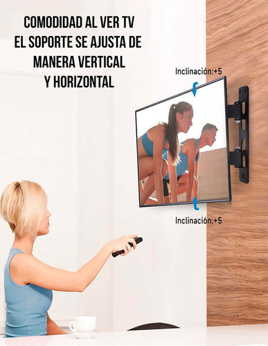 Soporte Monitor Tv Vesa Articulado Pantalla 14-42 Pulgadas
