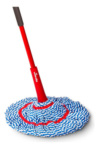 Trapeador Mop Giratorio De Microfibra Micro Twist Max Vileda Color Rojo