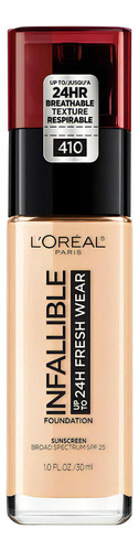 Base de maquillaje L'Oréal Paris Infallible Infalible tono 410 ivory - 30mL