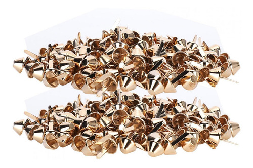 200pcs Handbag Feet Studs Golden Bottom Stud Bag Feet Purse