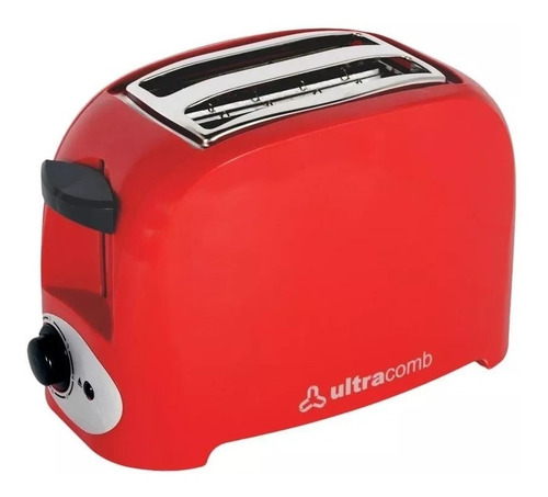 Tostadora Electrica Ultracomb To-4005 750 Watts 2 Fetas Roja