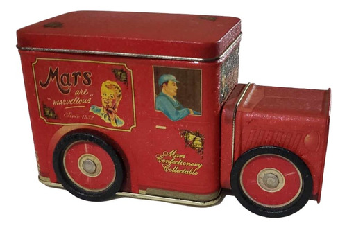 Lata Camion Mars De Coleccion Con Ruedas Movibles (Usado)