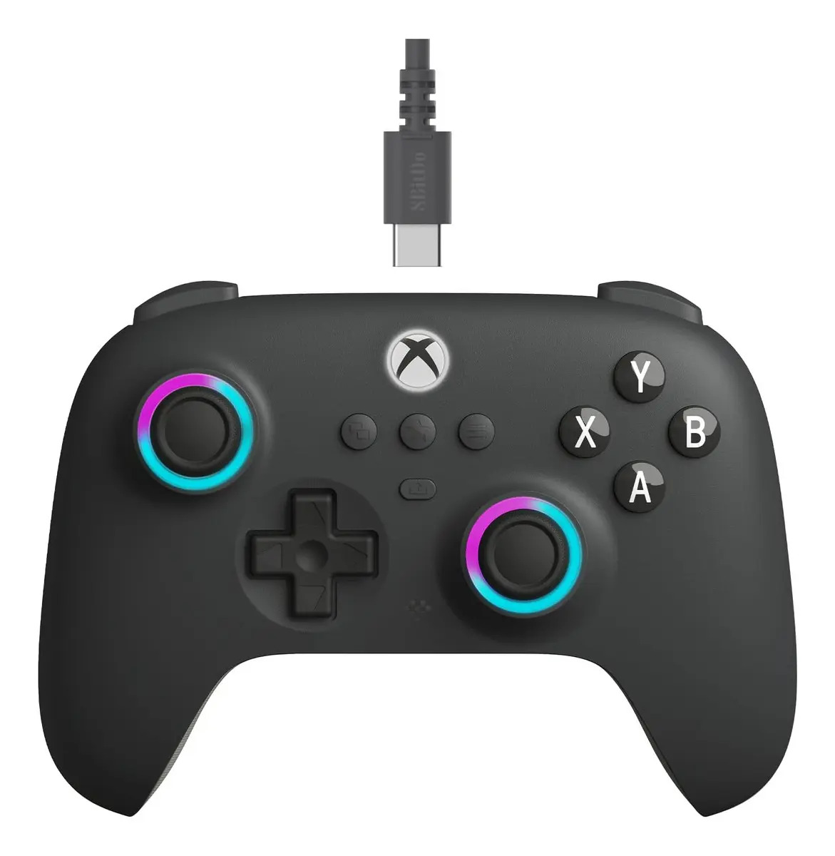 Controle 8bitdo Ultimate C Wired Rgb Para Xbox Cinza-escuro