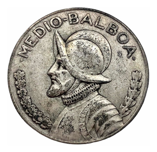 Wow Moneda De Plata Panamá 13gr L900 Medio Balboa 1932. (jc)