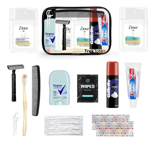 Kit De Artículos De Tocador De Viaje Trektote De 15 Piezas: