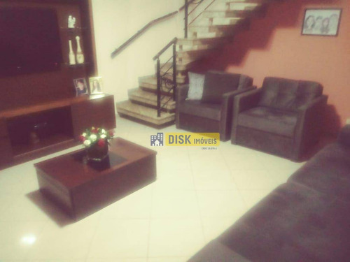 Imagem 1 de 8 de Sobrado Com 3 Dormitórios À Venda, 156 M² Por R$ 630.000 - Assunção - São Bernardo Do Campo/sp - So0828