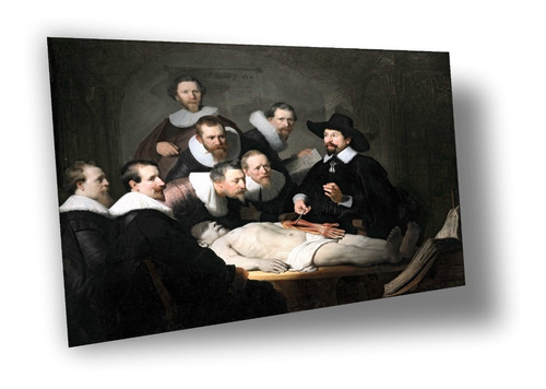 Lienzo Tela Canvas Arte Lección De Anatomía Rembrandt 90x116