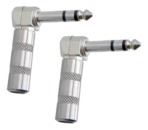 Conector De Guitarra 2pcs 6.35 Mm 1/4 Enchufe De Sonido