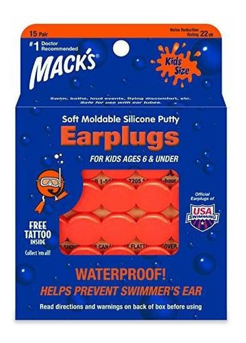 Tapones Para Oídos - Mack's Soft Moldable Silicone Putty Ear