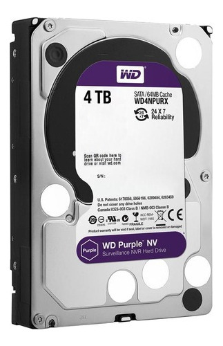 Disco Duro Interno Western Digital Wd Purple 4tb Púrpura 